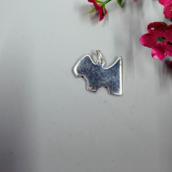 925 Sterling Silver Vintage Dog Silhouette Pendant - Picture 2 of 4